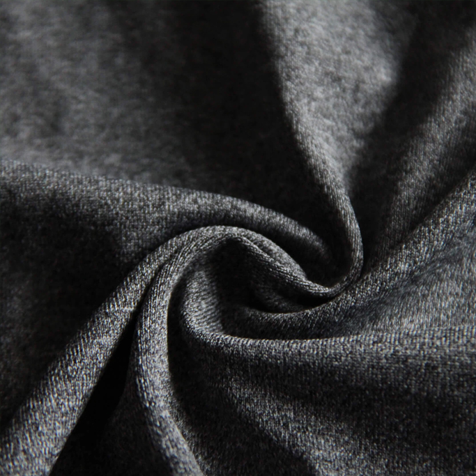 Grey Melange Knit Fabric